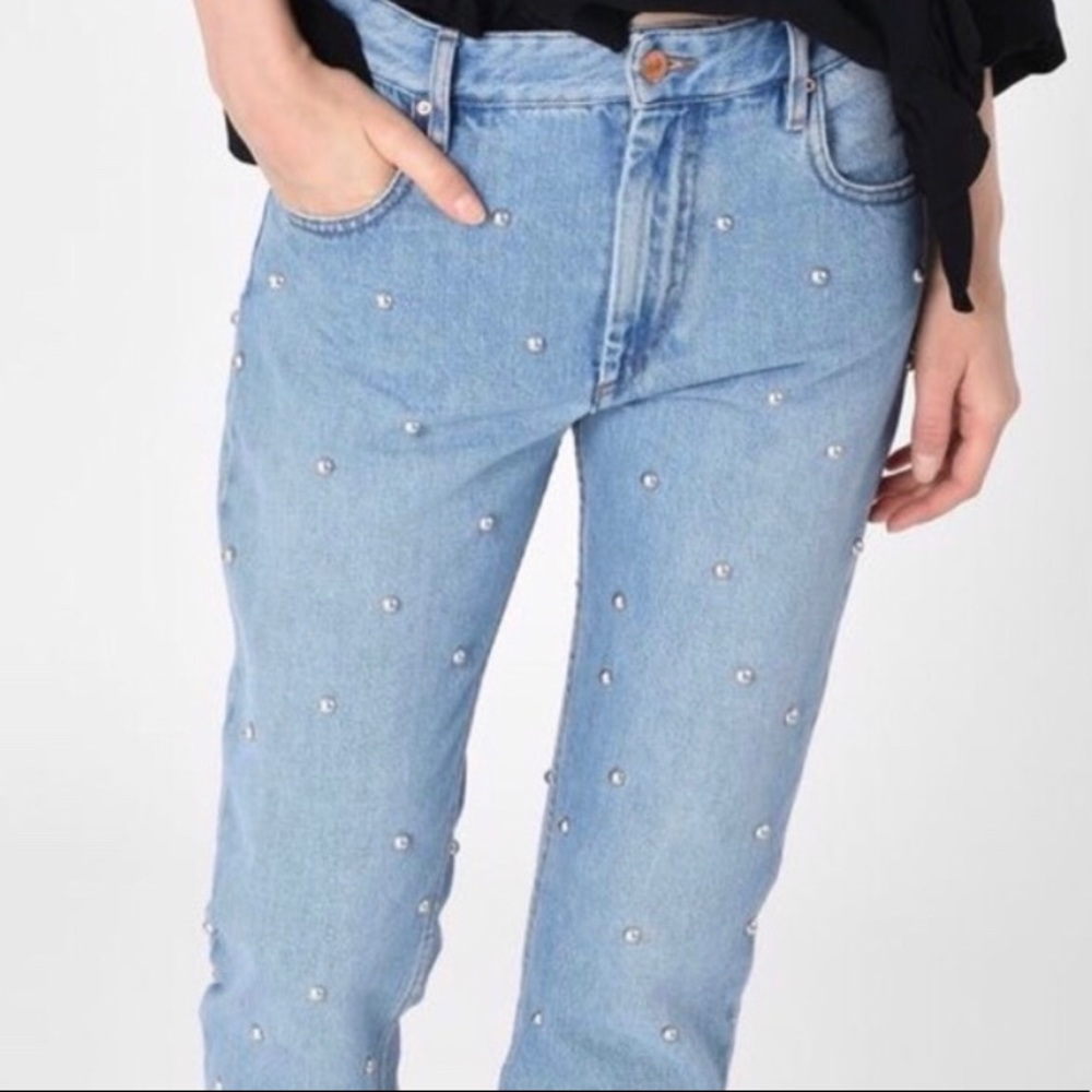 Isabel Marant, Ètoile, Califfy Studded Jeans. Sz 2